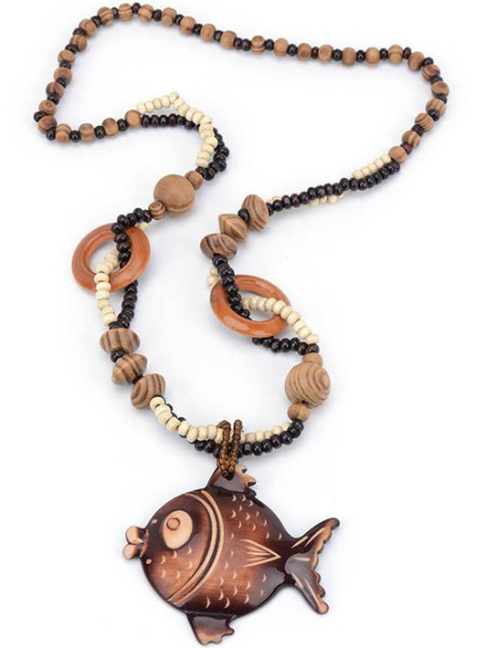 Wood Fish Pendant Accessories