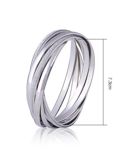 Multi-layer Rings Split-joint Bracelet