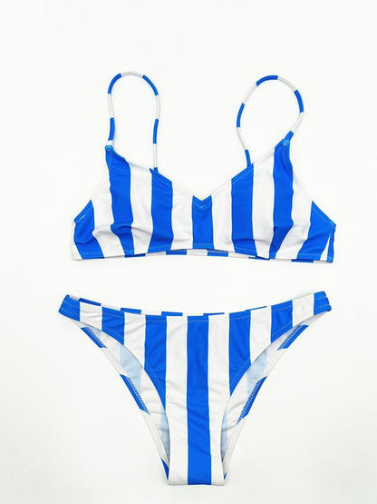 Rainbow Strips Sexy Bikinis Swimwear