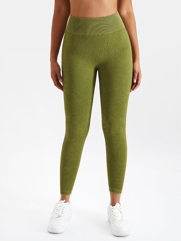 4 Colors Seamless Breathable High Waisted Sports Yoga Leggings