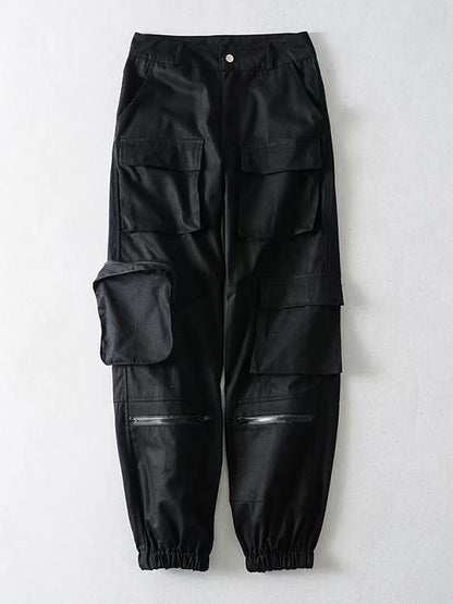Zipper Pockets Cargo Pants