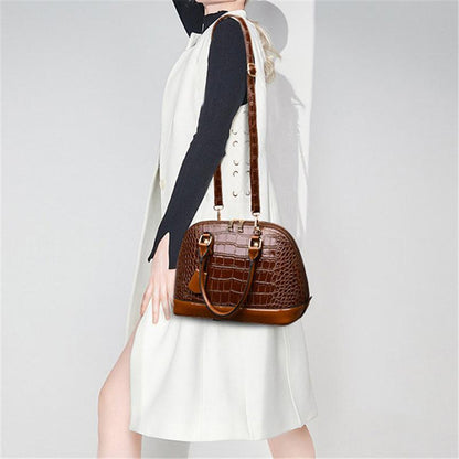 Crocodile Pattern Handbag Temperament Shoulder Bag Shell Bag