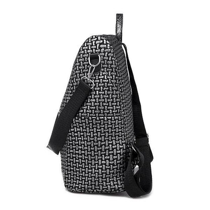 Multi-function Faux Leather Casual Travel Shoulder Bag Backpack