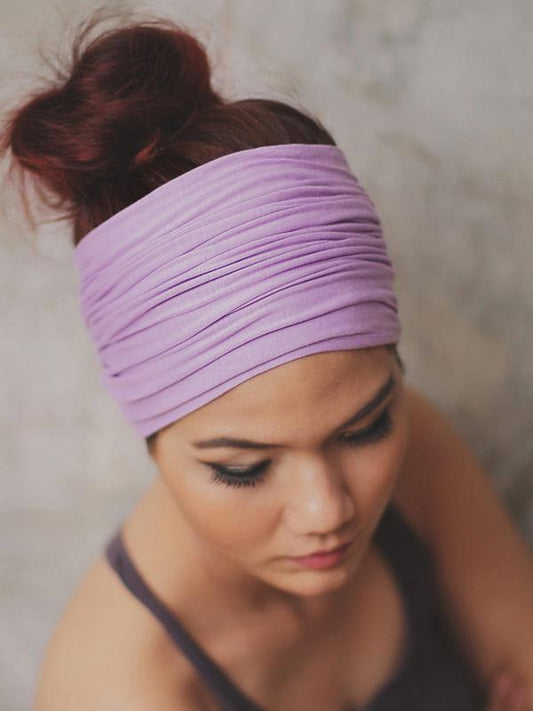 Solid Wide Sports Headband Accessories