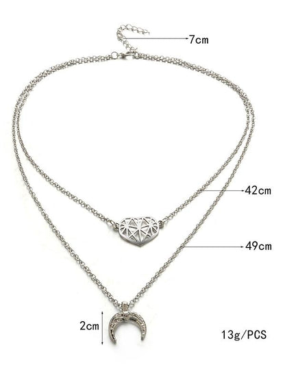 Hollow Moon Necklaces Accessories