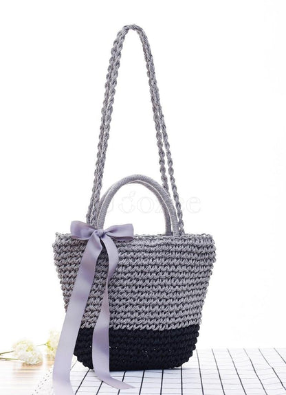Bowknot Ribbon Weaving Dual Bag