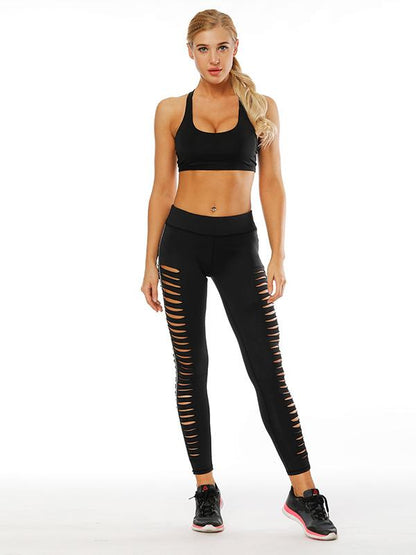 High Waist Hollow Slim Yoga&Gym Leggings