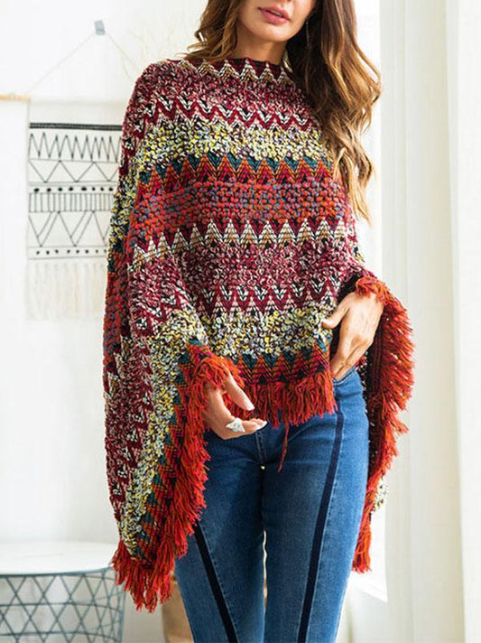 Bohemia Retro Loose Tassels Sweater Tops