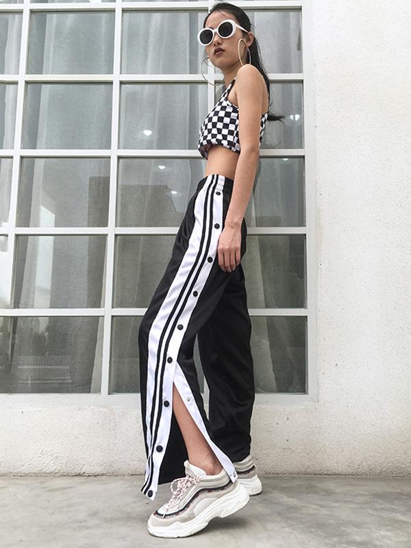 Street Casual Hip-Hop Split-Side Athletic Pants