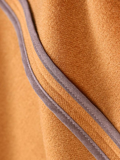 Original Flared Embroidered Woolen Outwear