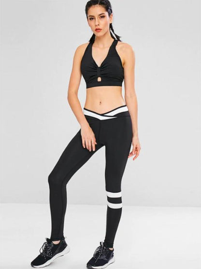 Contrast Gym Workout Leggings