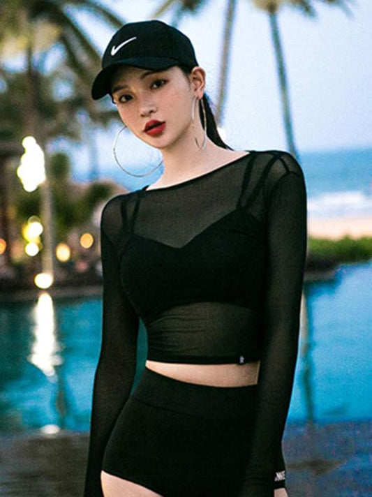 Black High Waisted Bikini Swimsuit