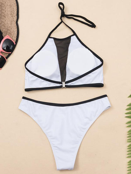 Split-Joint Bandage Split Bikini Swimsuit