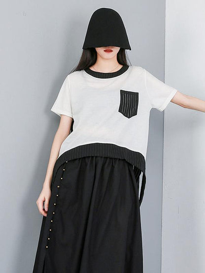 Asymmetric Split-joint T-Shirt