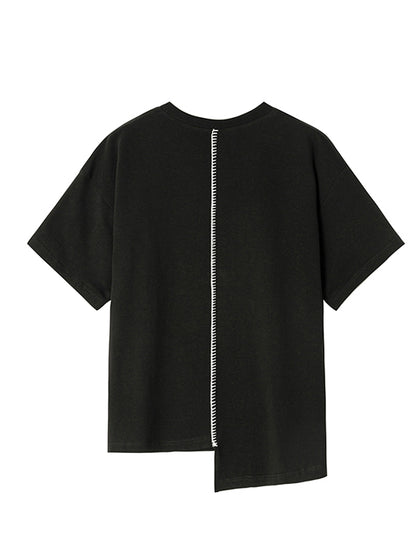 Urban Solid Color Short Sleeve T-Shirts Tops