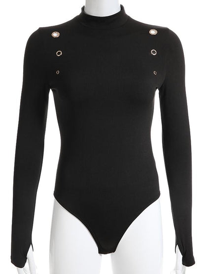 Solid Rivet Bodysuits