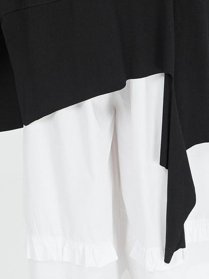 Loose Cropped Solid Color Long Sleeve T-Shirt