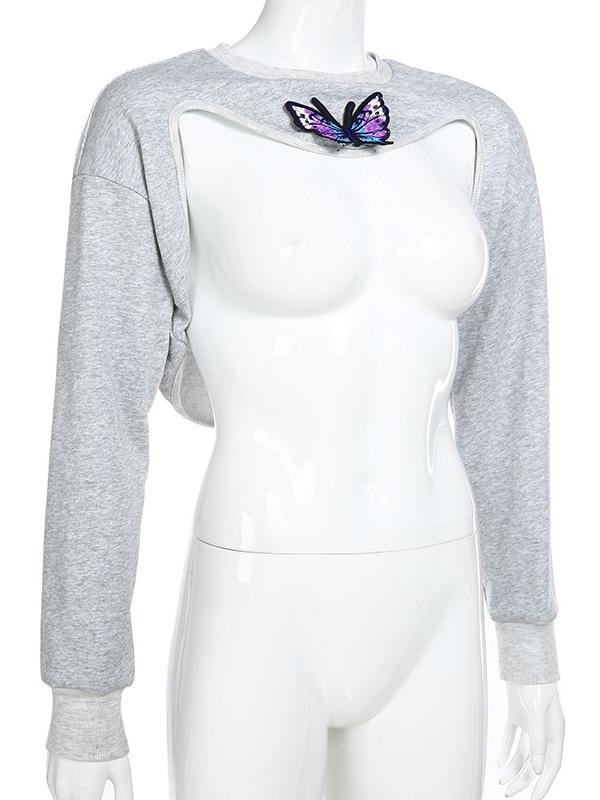 Sexy Embroidered Sweat Shirts