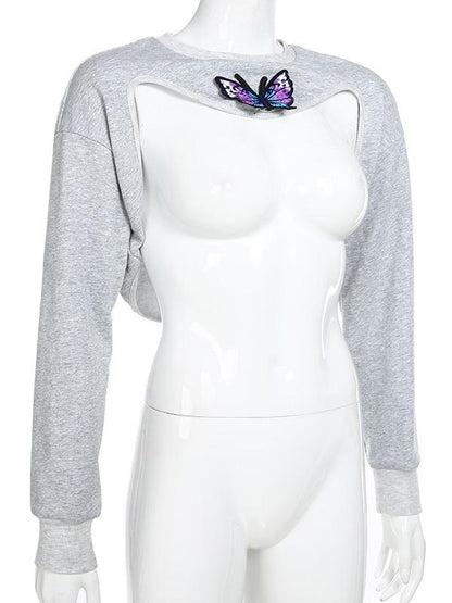 Sexy Embroidered Sweat Shirts