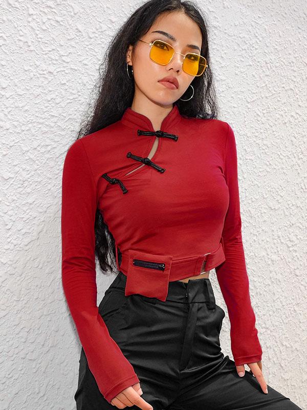 Personality Vintage Bodycon T-Shirts Tops