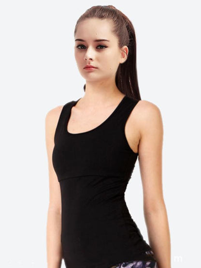 Black Sports Crop Tee