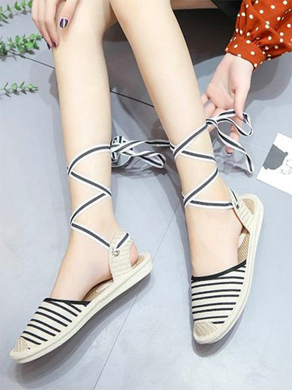 Bandage Simple Fisherman Flat Sandal