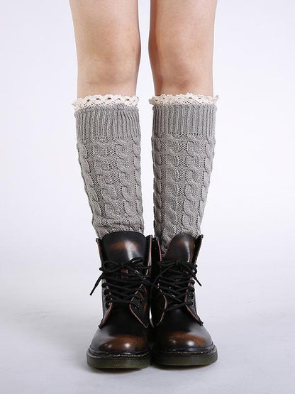 Knitting Over Knee-high 5 Colors Stocking