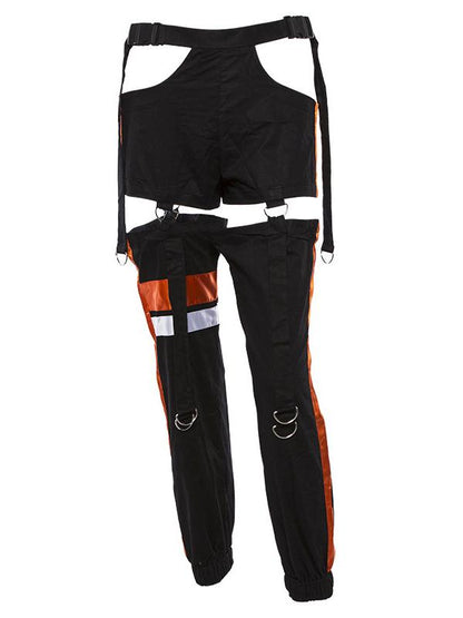 Breathable Hollow Waistband Wide Leg Athletic Pant