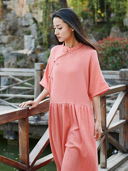 Vintage Forg Short Sleeves Dress