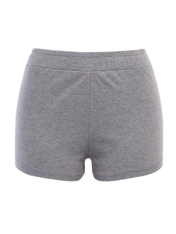 Fashion Wrap Letters Printed Sports Shorts