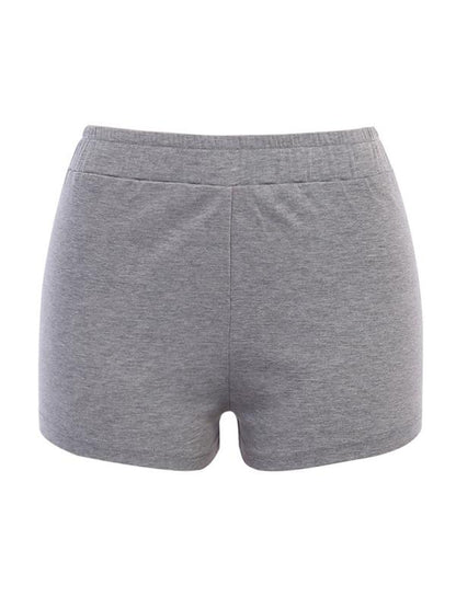 Fashion Wrap Letters Printed Sports Shorts