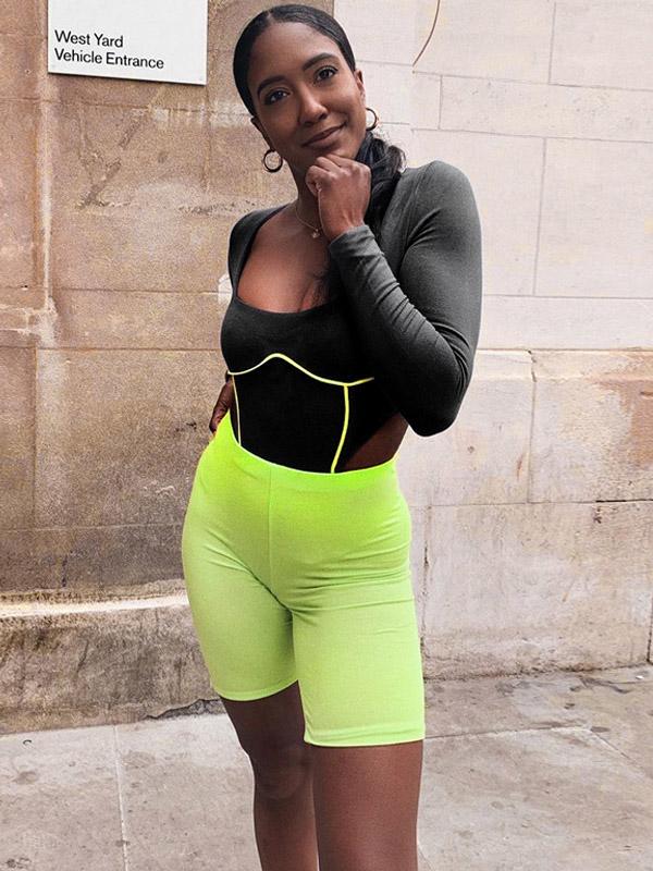 Split-joint Long Sleeves Sports Rompers