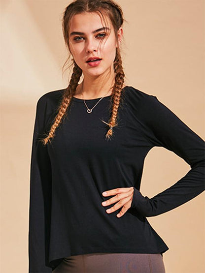 Long Sleeve Back Bandage Tees