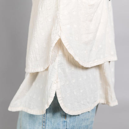 Comfortable Solid Color Double Layer Shirt