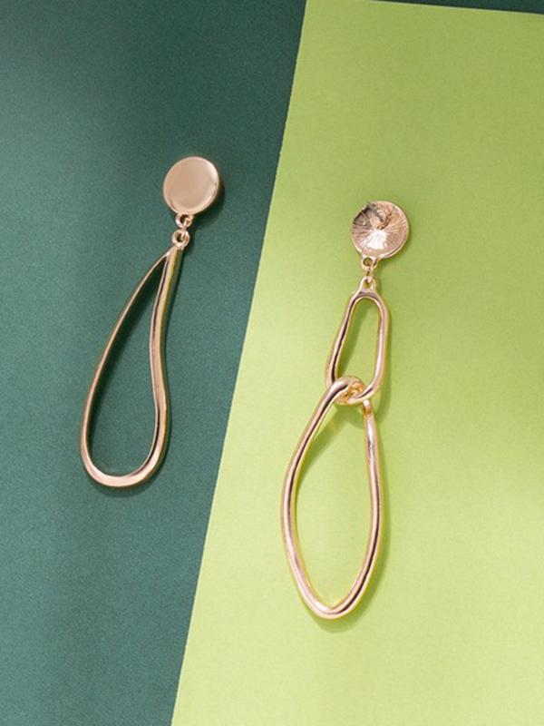 New Succinct Geometry Long Earring