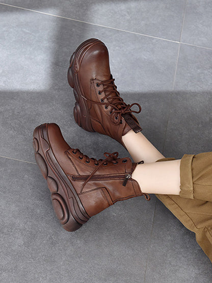 Leisure Fashion Cow Leather Martin Boots