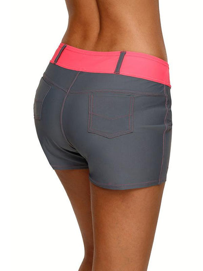 Plus Size Split-joint Wrap Sports Shorts