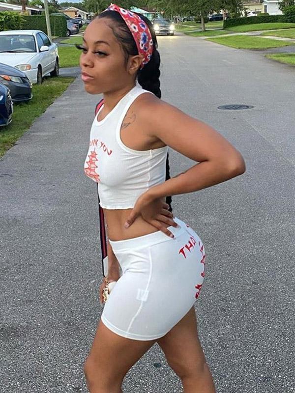 Sexy Wrap High-Waisted Printed Shorts