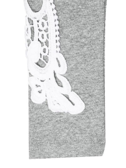New Long Sleeve Cotton Lace T-Shirt