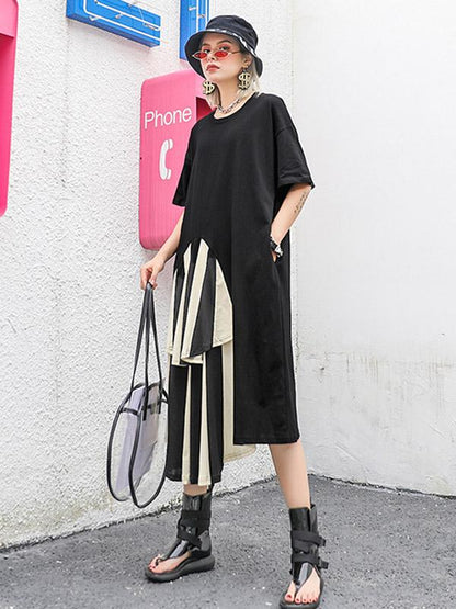 Oversize Asymmetric Long Dress