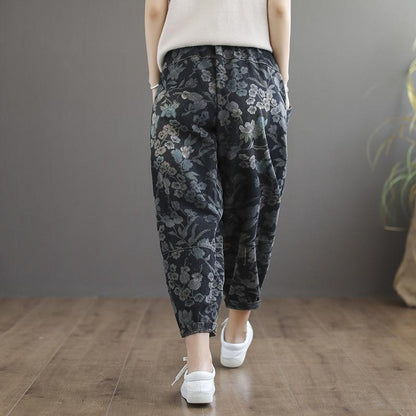 Buykud Floral Printed Comfortable Loose Harem Pants