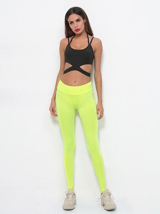 Fluorescence Solid Empire Sports Yoga Leggings