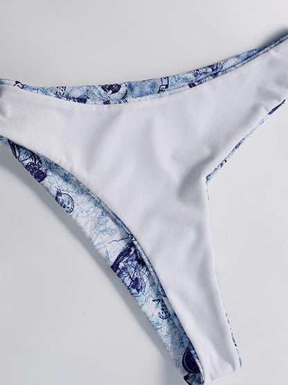Bandeau Spaghetti Strapes Bikinis Swimwear