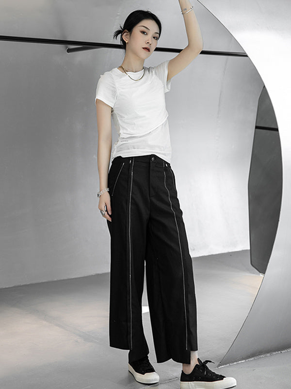 Stylish Asymmetric Loose Column Pants