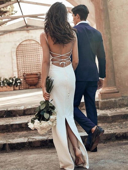Sexy Spaghetti-neck Backless Maxi Dress