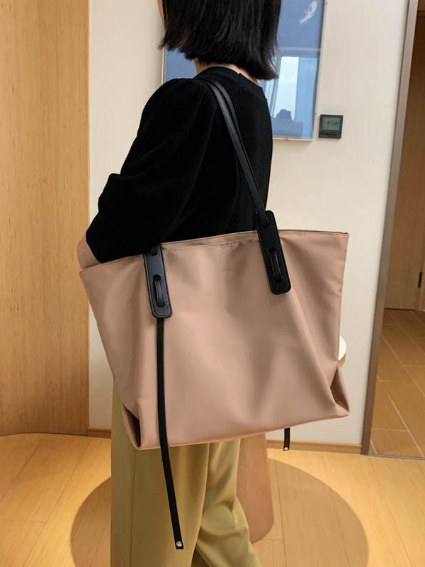 Urban Oxford Zipper Shoulder Bag Tote Bag