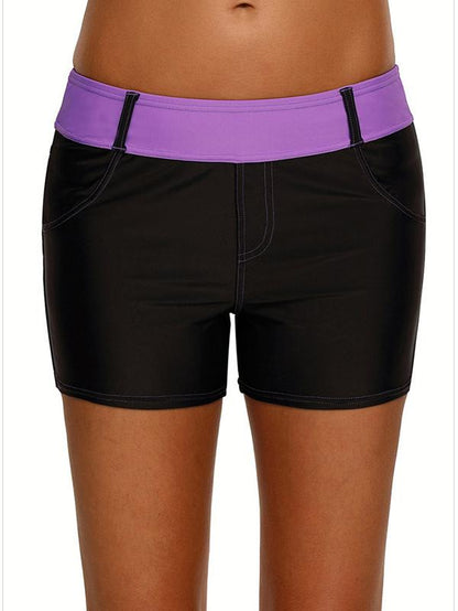 Plus Size Split-joint Wrap Sports Shorts