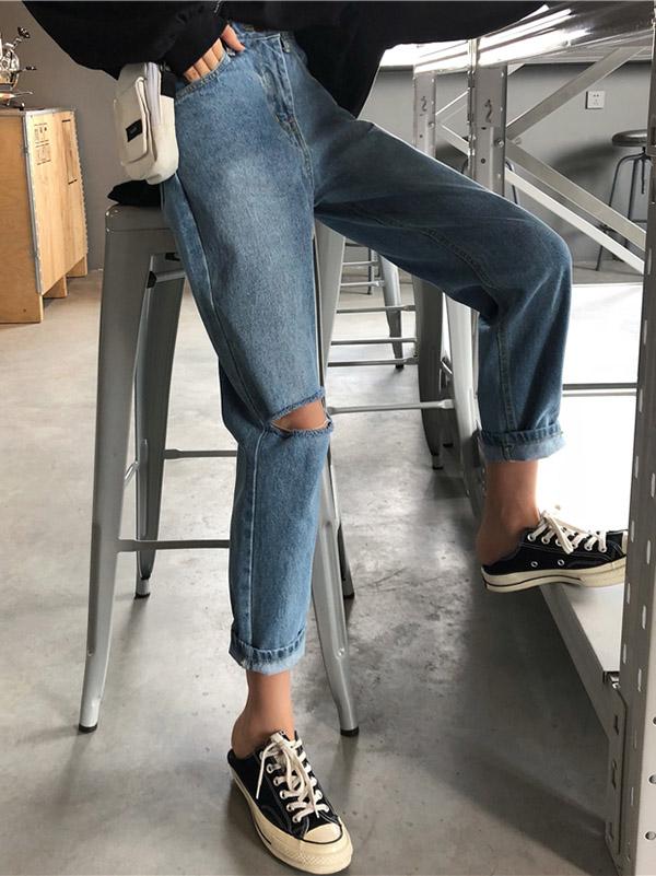Urban Denim Hollow Jean Pants