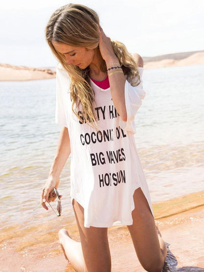 Monogrammed Printed Loose Blouses&Shirts