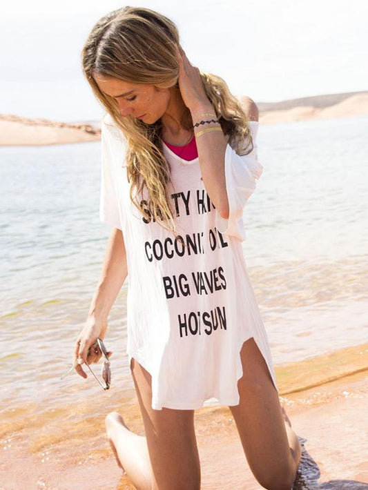 Monogrammed Printed Loose Blouses&Shirts